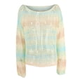 thumbnail image 4 of Women's Hollowed - Out Beach Wear Sunscreen Sweater - Line Neck Design, 4 of 8