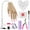 Multi-color, variant on Saviland Nail Practice Finger for Acrylic Nails: Adjustable Nail Practice Hand Fake Mannequin Training Finger Replaceable Nail Tips with Nail Glue Nail Art Brush Complete Tools Kit Beginner