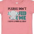 thumbnail image 4 of Inktastic Please Dont Feed Me I Have a Food Allergy with Elephant and Ribbon Boys or Girls Baby T-Shirt, 4 of 5