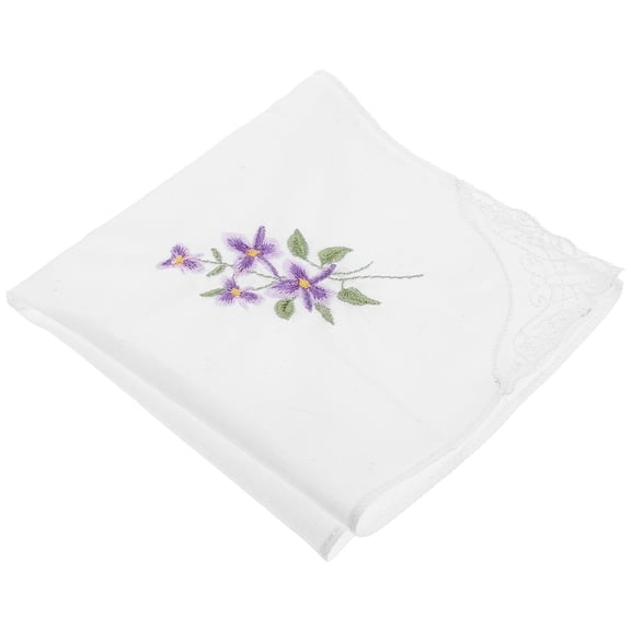 HONMEET Vintage Style Lace Handkerchief Cotton Material for Bridal Shower