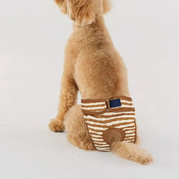 1pc Dog Reusable Doggy Small Doggie Pet Short Clothes With Dog Pants Puppy Outfits Doggie Dog Physiological Shorts Striped Clothing Underwear