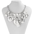 thumbnail image 4 of Irregular Waterdrop Chunky Necklace for Women Geometry Teardrop Pendant Necklace Vintage Choker Necklaces Exaggerate Droplet Chain Collar Adjustable Link Chain, 4 of 6