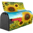 thumbnail image 4 of Sunflower Field Mailbox Cover Magnetic Mailbox Wraps Post Box Cover Décor 25.5x21 in, 4 of 7