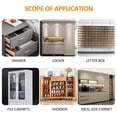 thumbnail image 2 of Yeacher T9 Intelligent Touch Screen Combination Lock Plastic Panel Combination Lock Drawer Combination Lock Locker Lock, 2 of 8