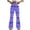 Purple, variant on Maoxin Yoga Pants Women Tight Fitting Hip Hugging Shapewear Striped Flared Pants Yoga Pants Plus Size Yoga Pants for Women Purple S