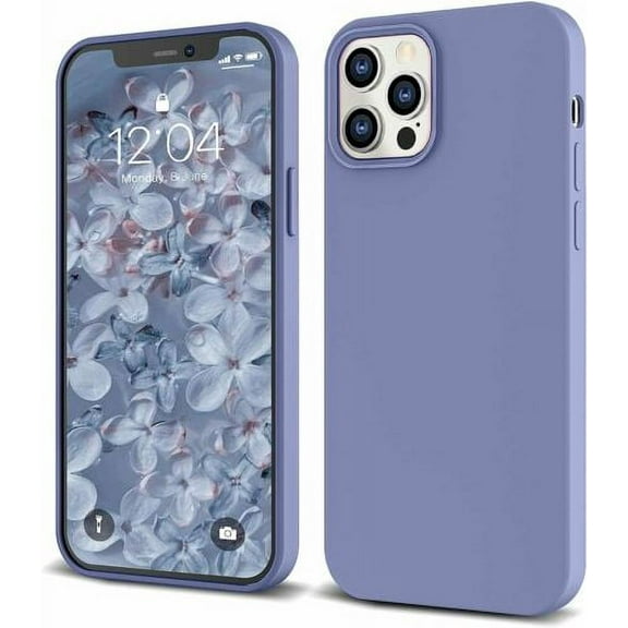 IceSword iPhone 12 and 12 Pro Thin Shockproof Case Premium Cover Lavender Gray 6.1"