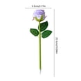 thumbnail image 4 of Under $1 dollars!Ballpoint Pens, Creatives Rose Flower Ballpoint Pen Simulation Rose Bouquet Gift Pen Cute Stationery ForFestal Times Decorative Pen Novelties Present For Friend 1ml, Purple, 4 of 7