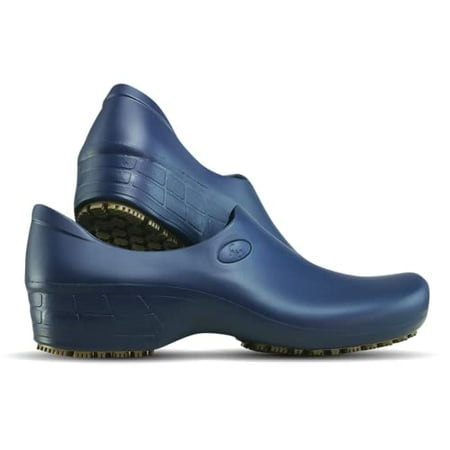 

Sticky Nursing Shoes Women - Chef - Work Waterproof Non-Slip (Navy Blue 5)