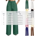 thumbnail image 5 of Oksale Womens Dress Pants Business Casual Tall Pants with Pockets Loose Straight Leg Slack Pants for Officewear White XS, 5 of 7