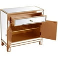 thumbnail image 3 of Pemberly Row 2 Door 29" Mirrored Accent Cabinet in Antique Gold, 3 of 11