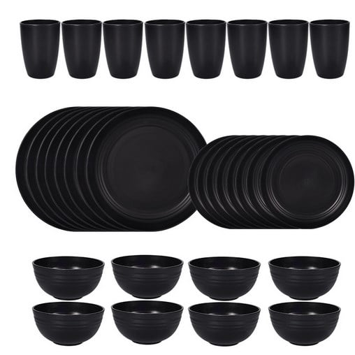 Zak Designs 16-Pc Pool Party Color-Changing Dishware Set, Indoor