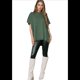 thumbnail image 2 of Suéter Holgado de Corta con Hombros Caídos para Mujer, Color Verde, Talla M, 2 of 9