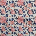 thumbnail image 1 of oneOone Silk Tabby Dark Beige Fabric Floral Craft Projects Decor Fabric Printed By The Yard 42 Inch Wide, 1 of 4