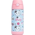 thumbnail image 4 of Botella de agua Snug Kids con aislamiento de acero inoxidable, 350 ml, con pajita, 4 of 5