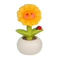thumbnail image 1 of Figura decorativa de resina con diseño de girasol artificial en maceta, minibonsái Estilo C, 1 of 9