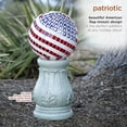 thumbnail image 7 of Alpine Corporation 10" Diameter Indoor/Outdoor Glass Mosaic Gazing Globe Yard Decoration, Patriotic Design, 7 of 7