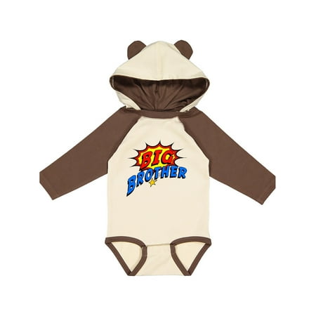 

Inktastic Big Brother Superhero Gift Baby Boy Long Sleeve Bodysuit