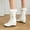 As Picture Shows, variant on And Winter Women's Boots Fashionable Rhinestone Chain Mid Length Fashion Boots Water Platform Slope Heel Boots
