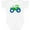 AA-White, variant on Inktastic Cute Green Tractor Boys or Girls Baby Bodysuit