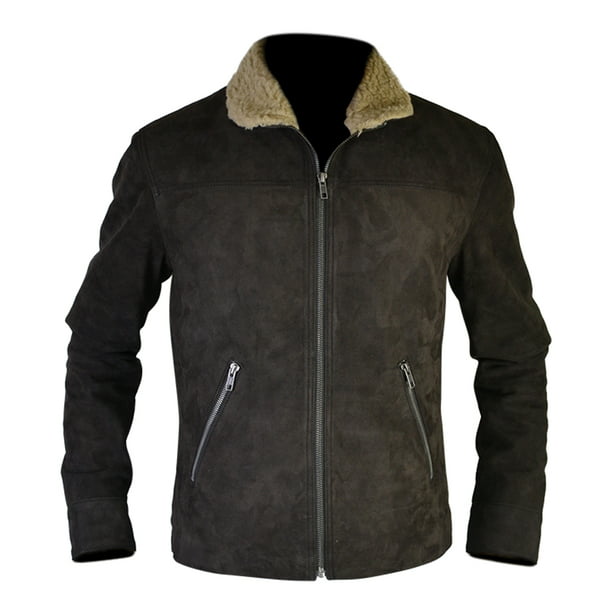 Men's Designer The Walking Dead Rick Grimes Real Genuine Leather Jacket ...