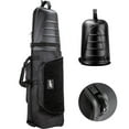 thumbnail image 3 of Funda de viaje para golf, equipaje con ruedas y parte superior rígida, protege tus palos, gran capacidad, resistente al agua, asas acolchadas de tela SM SunniMix Bolsas de viaje para golf, 3 of 8