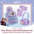 thumbnail image 2 of Set de gorro de invierno, orejeras y guantes para niños Disney Frozen, 2 of 6