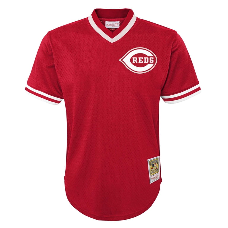 Youth Mitchell & Ness Johnny Bench Red Cincinnati Reds Cooperstown