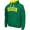 thumbnail image 2 of Men's Colosseum Green Oregon Ducks Big & Tall Arch & Logo 2.0 Pullover Hoodie, 2 of 3