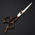 thumbnail image 2 of Hair Cutting Scissors, 6 Inch Professional VG10 Steel Upscale Sandalwood Hair Scissors Haircut Thinning Barber Hair Cutting Shears Hairdresser Scissors ( Color : Set with bag ), 2 of 5