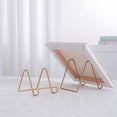 thumbnail image 6 of Metal Plate Display Stand, Tabletop Decorative Easel Holder, Stable Wire Frame for Picture Frames, Collectible Dishes and Artwork Display, Iron, Medium 14.5x9x10cm, 1pc, 6 of 6