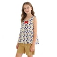 thumbnail image 2 of ShomPort Summer 2 Piece Outfits for Girl Comfy Knitting Cotton Tank Shirts and Shorts Set 4-16 Years, 2 of 7