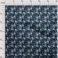 thumbnail image 3 of oneOone Cotton Silk Blue Fabric Geometric Craft Projects Decor Fabric Printed By The Yard 42 Inch Wide, 3 of 4