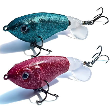 Easy-to-grab swimming bait paired with BKK hooks magical noisy twisting and vibrating actions increases hook-up rate realistic fishing bait suitable for bass trout pike and walleye fiber joint
