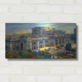 thumbnail image 3 of Luxe Metal Art 'Milan Italy Central Station' by Pedro Gavidia, Metal Wall Art, 24"x12", 3 of 10