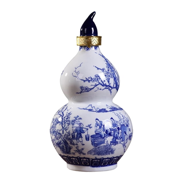 Creative Gourd Designed Wine Bottle Liquor Container for Home Wine Empty Bottle