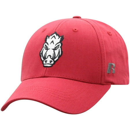 Arkansas Razorbacks Mascot Headcover - Men's Russell Cardinal Arkansas Razorbacks Endless Adjustable Hat - OSFA
