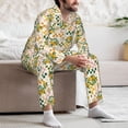 thumbnail image 6 of KLL Lemon Sleepwear Mens Flannel Pajamas,Long Cotton Pj Set, 6 of 7