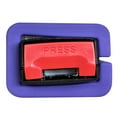 thumbnail image 5 of Soft Buckle Booster Lil' Hugger Design With Slit - Purple (1-Pack) - by Seat Belt Extender Pros, 5 of 9