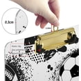 thumbnail image 4 of FMSHPON Football Sports Clipboard Hardboard Wood Nursing Clip Board and Pull for Standard A4 Letter 13x9 inches, 4 of 7