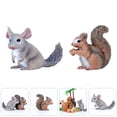 thumbnail image 3 of 2Pcs Mini Écureuil Décor en Plastique Miniature Animaux Décor de Bureau, 3 of 8