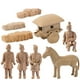 thumbnail image 5 of 1 juego de guerreros de terracota, miniatura decorativa de escritorio, modelo de caballo, 5 of 6