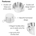 thumbnail image 4 of BirdRock Home Hammered Double Wall Round Beverage Tub - 3 Gallons - Silver, 4 of 8