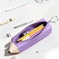 thumbnail image 5 of Under $1 Pencil Case, Pencil Shaped Silicone Zipper Stationery Pouch, Portable Pen Holder for College Office by PALIFEUR, 5 of 10