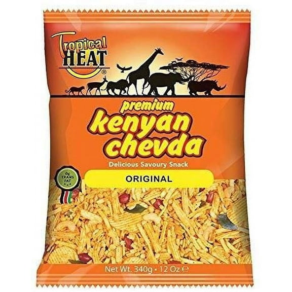 Tropical heat Kenyan chevda - original - 340g - (pack of 4)