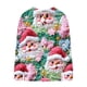 thumbnail image 4 of Cárdigan de punto con estampado navideño para mujer, abrigo con botones, 4 of 5