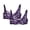 Purple/1, variant on 2 PC Women's Lace Bralette See Through Sexy Minimizer Bra Plus Size Sheer Underwire Brassiere Push Up Balconette Bras