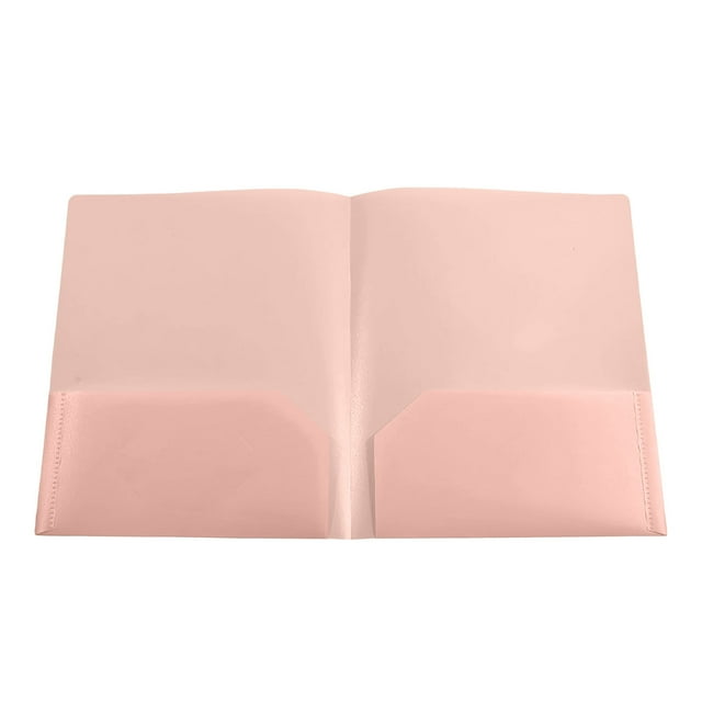 wycnly Plastic Folders with Pockets Heavy Duty Letter Size File Organizer for Office School Durable Water Resistant Single Clip
