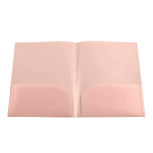 Carpetas de plástico resistentes con bolsillos tamaño carta | 7 colores | Ranura para tarjetas de presentación | Organizador de archivos resistente al agua para documentos escolares y de oficina