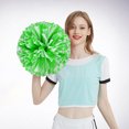 thumbnail image 1 of Hbdhejl 2Pcs Cheerleaders Handheld Color Flower Sports Activities Performance Cheering Supplies Round High Density Color Strip Lightweight Double Finger Ring Buckle Design Anti Slip Off, 1 of 4