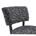 thumbnail image 6 of JERFIT Modern Accent Chair Armless with Cushioned Seat, Black Fabric Upholstery & Tapered Legs for Living Room, Bedroom, 6 of 8